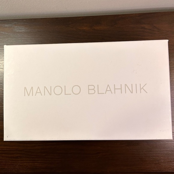 Manolo Blahnik "Chaos" Leather Ankle-Strap High-Heel Sandals - Picture 6 of 6